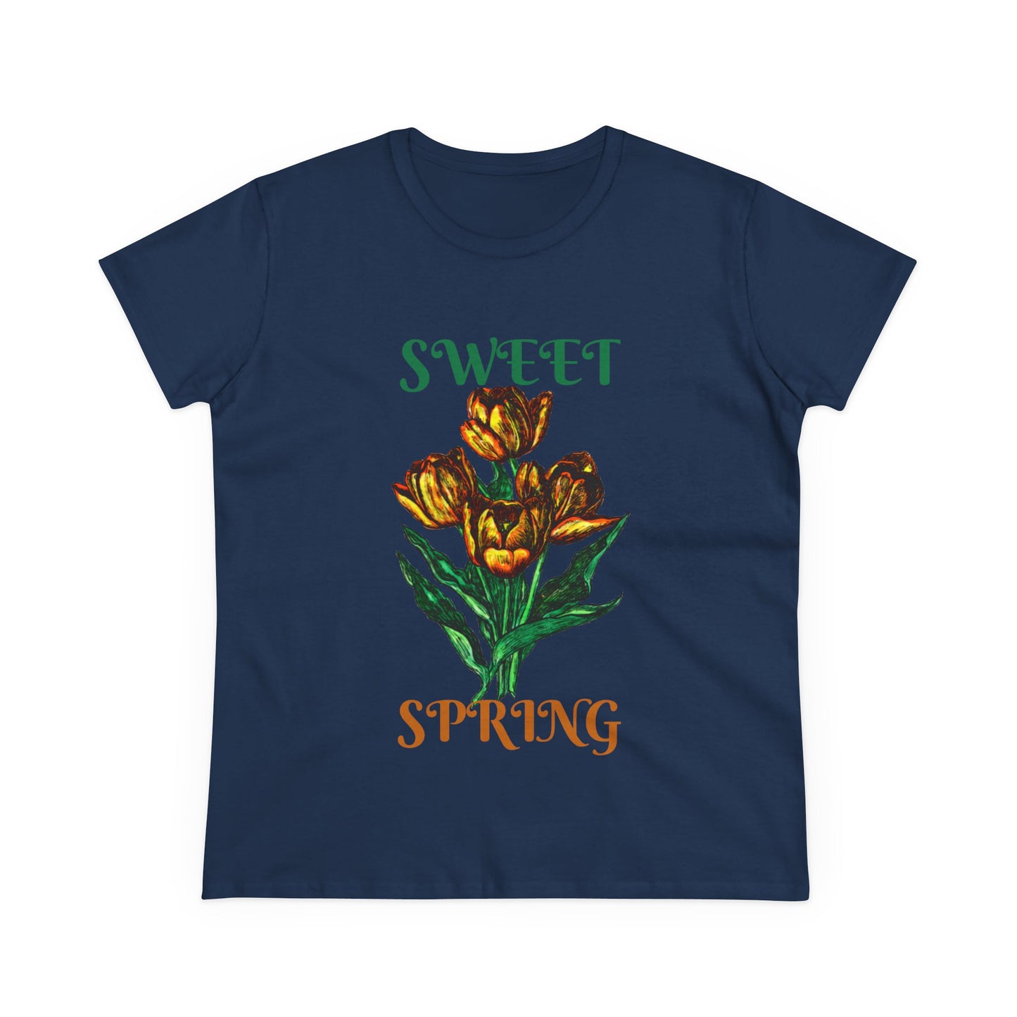 Sweet Spring Women's Midweight Cotton Tee