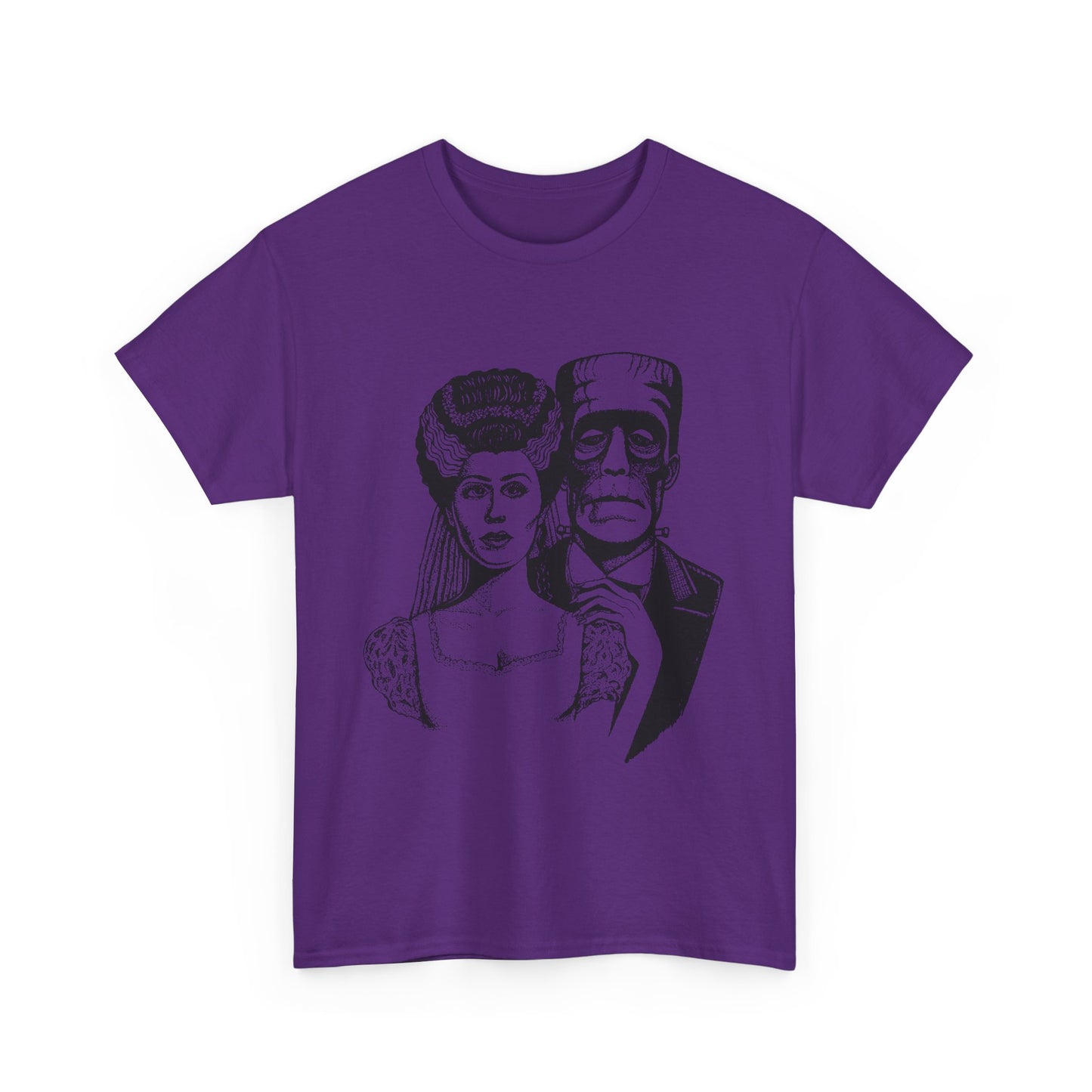 Frankenstein and Bride Unisex Heavy Cotton Tee