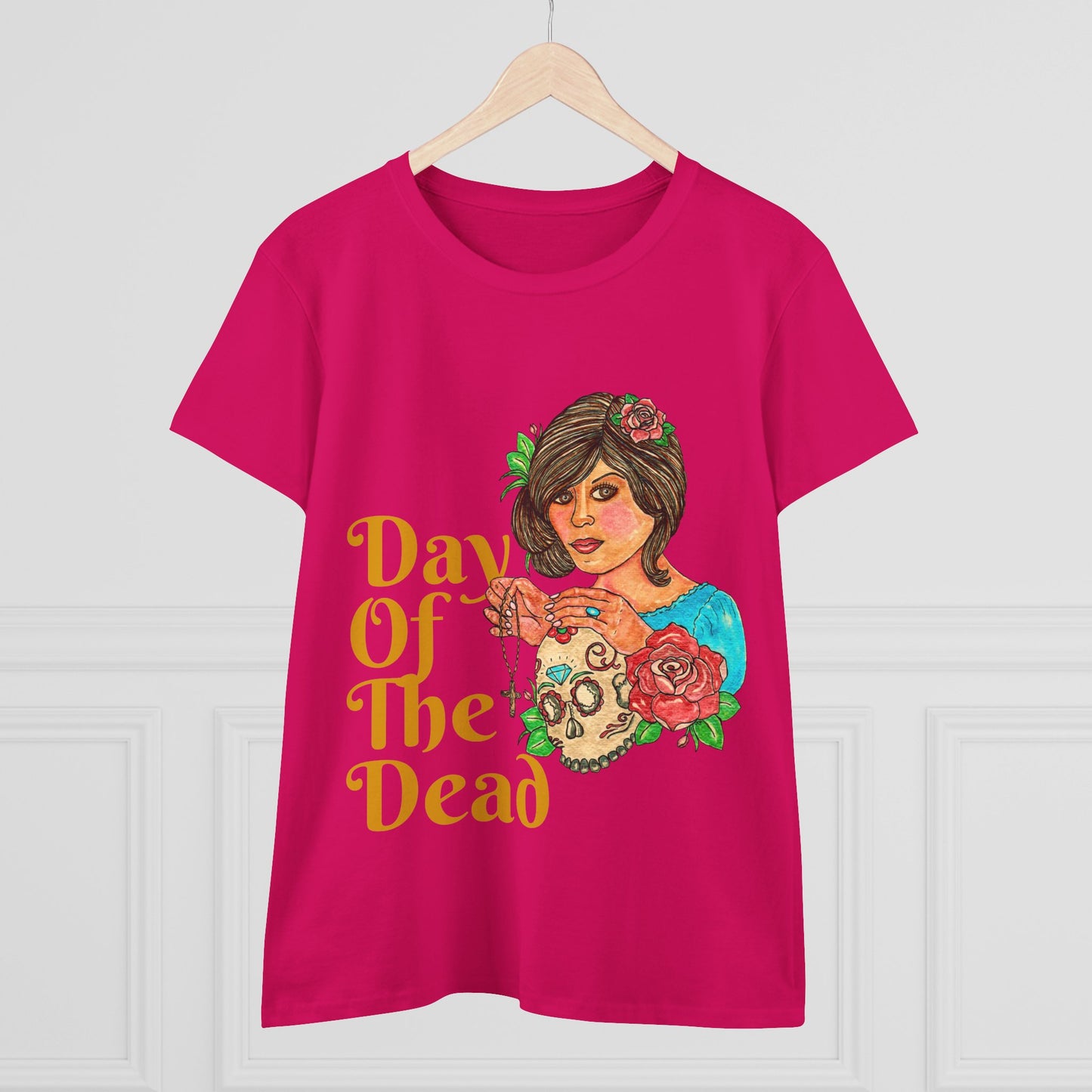 Day of the Dead Women's Midweight Cotton Tee