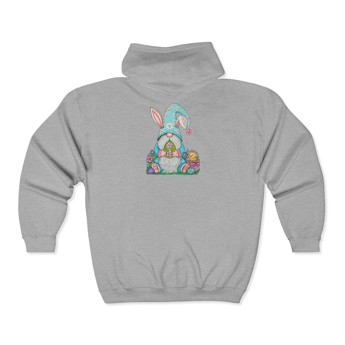 Easter Gnome Unisex Heavy Blend™ Full Zip Hooded Sweatshirt