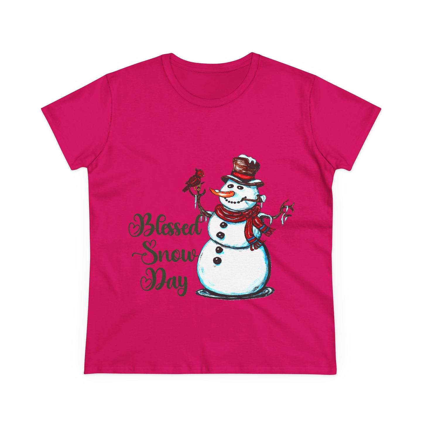 Blessed Snow Day Women's Midweight Cotton Tee