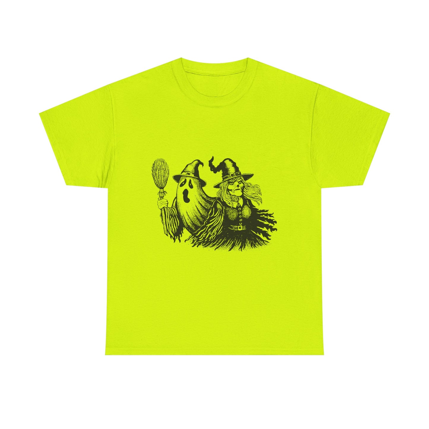 Ghost and Witch Unisex Heavy Cotton Tee