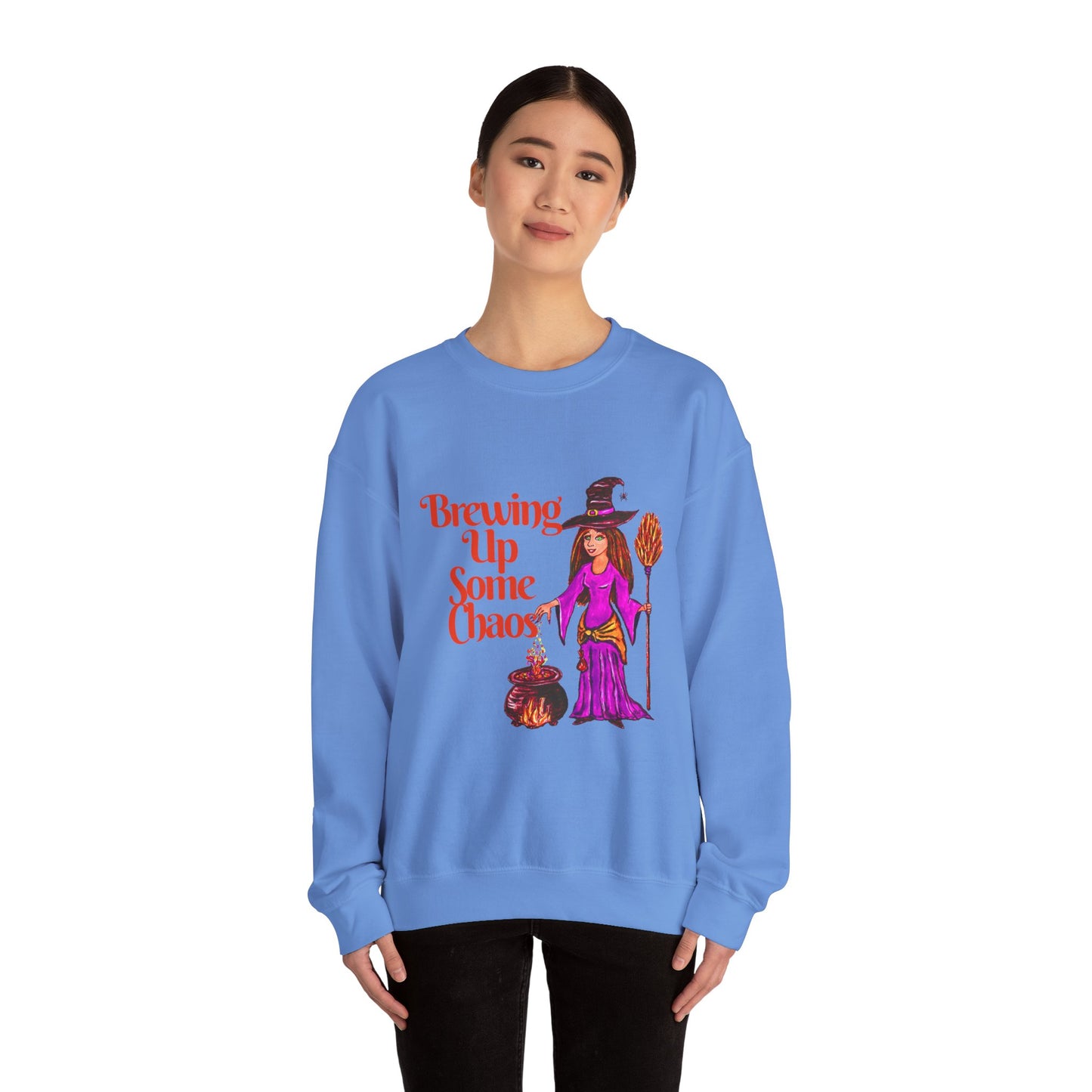 Brewing up some Chaos Unisex Heavy Blend™ Crewneck Sweatshirt