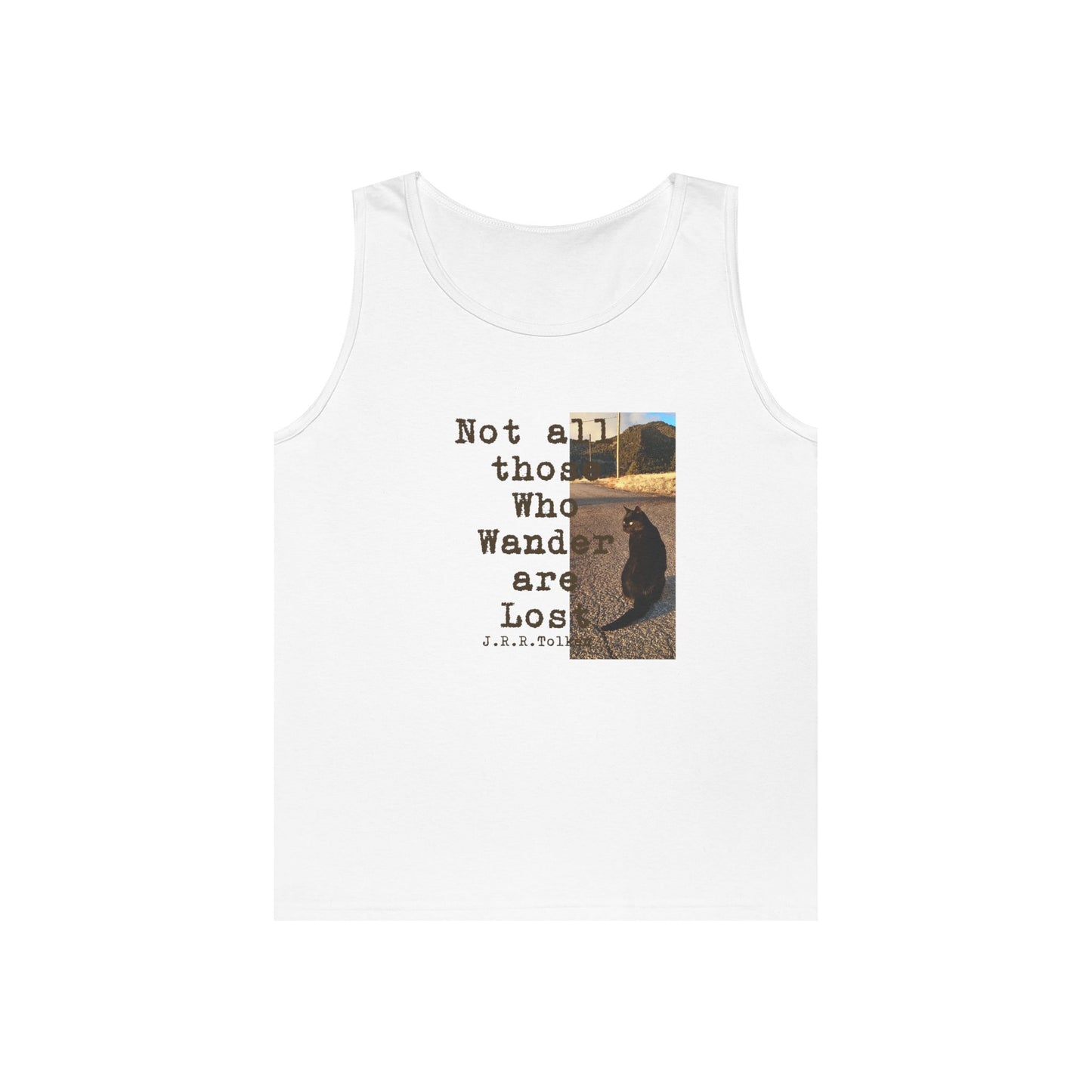 Wandering Kitty Unisex Heavy Cotton Tank Top