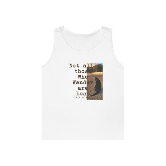 Wandering Kitty Unisex Heavy Cotton Tank Top