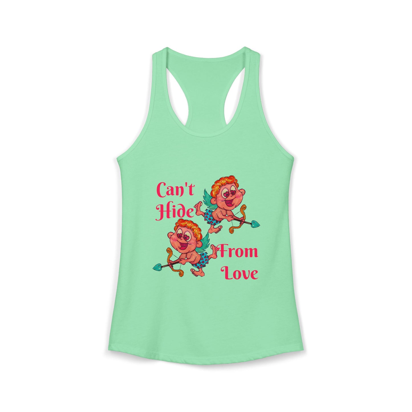 Can't Hide From Love Women's Ideal Racerback Tank