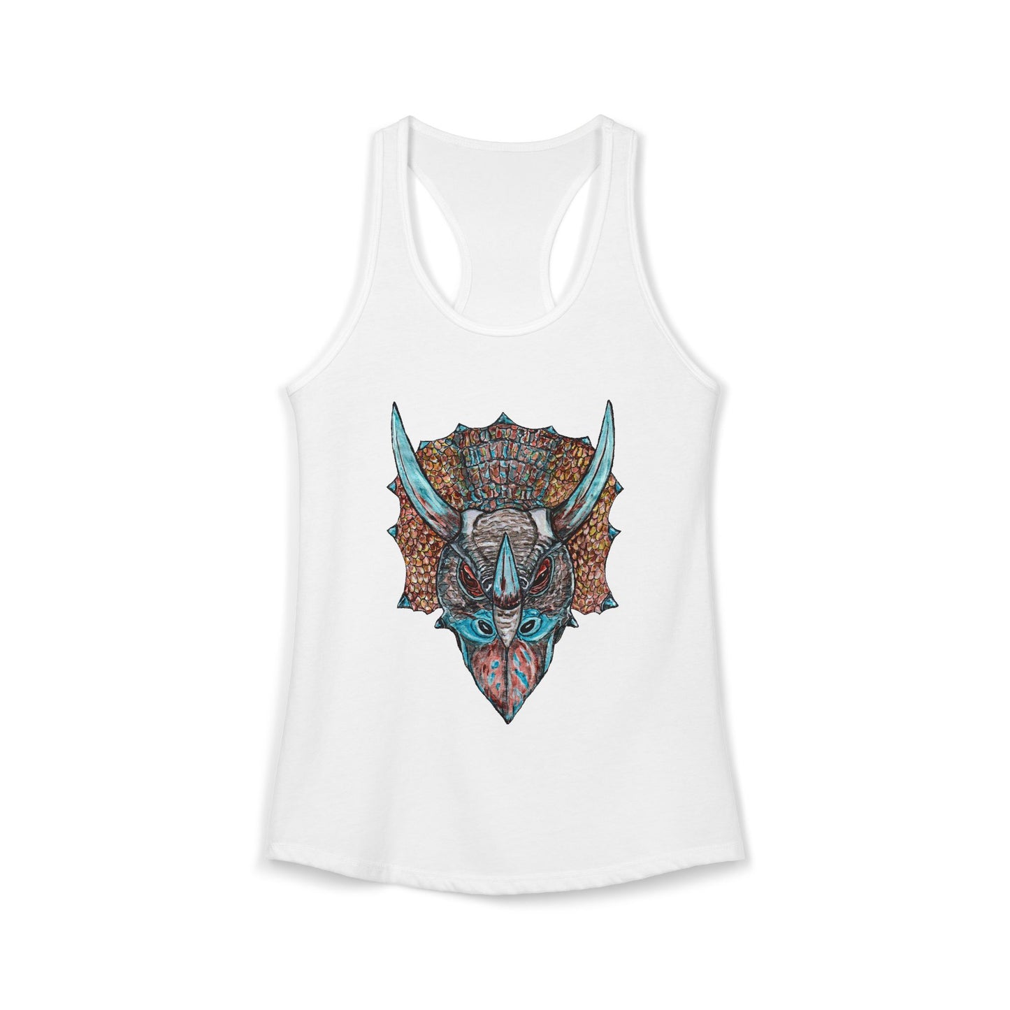 Triceratops Women's Ideal Racerback Tank