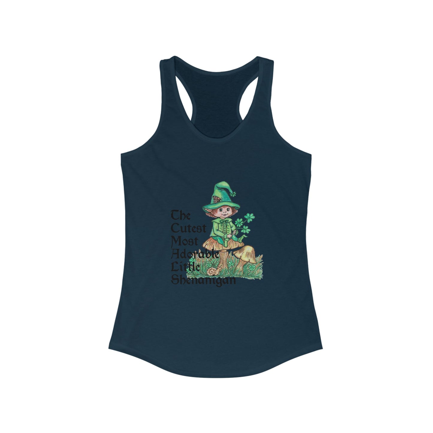 Cutest Little Leprechaun Women's Ideal Racerback Tank