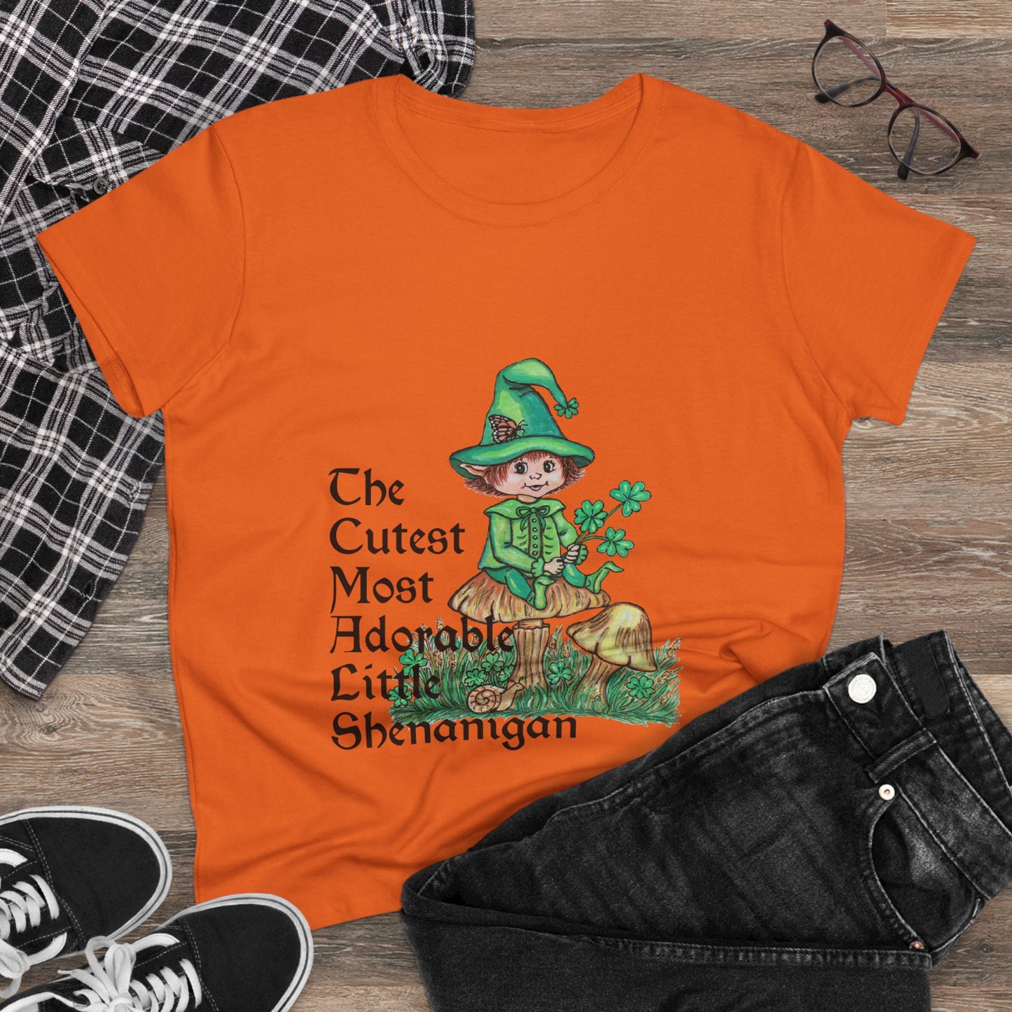 Cutest Leprechaun Women's Midweight Cotton Tee