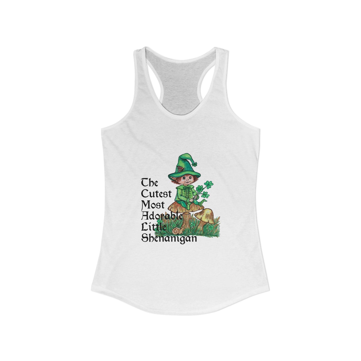 Cutest Leprechaun Women's Ideal Racerback Tank