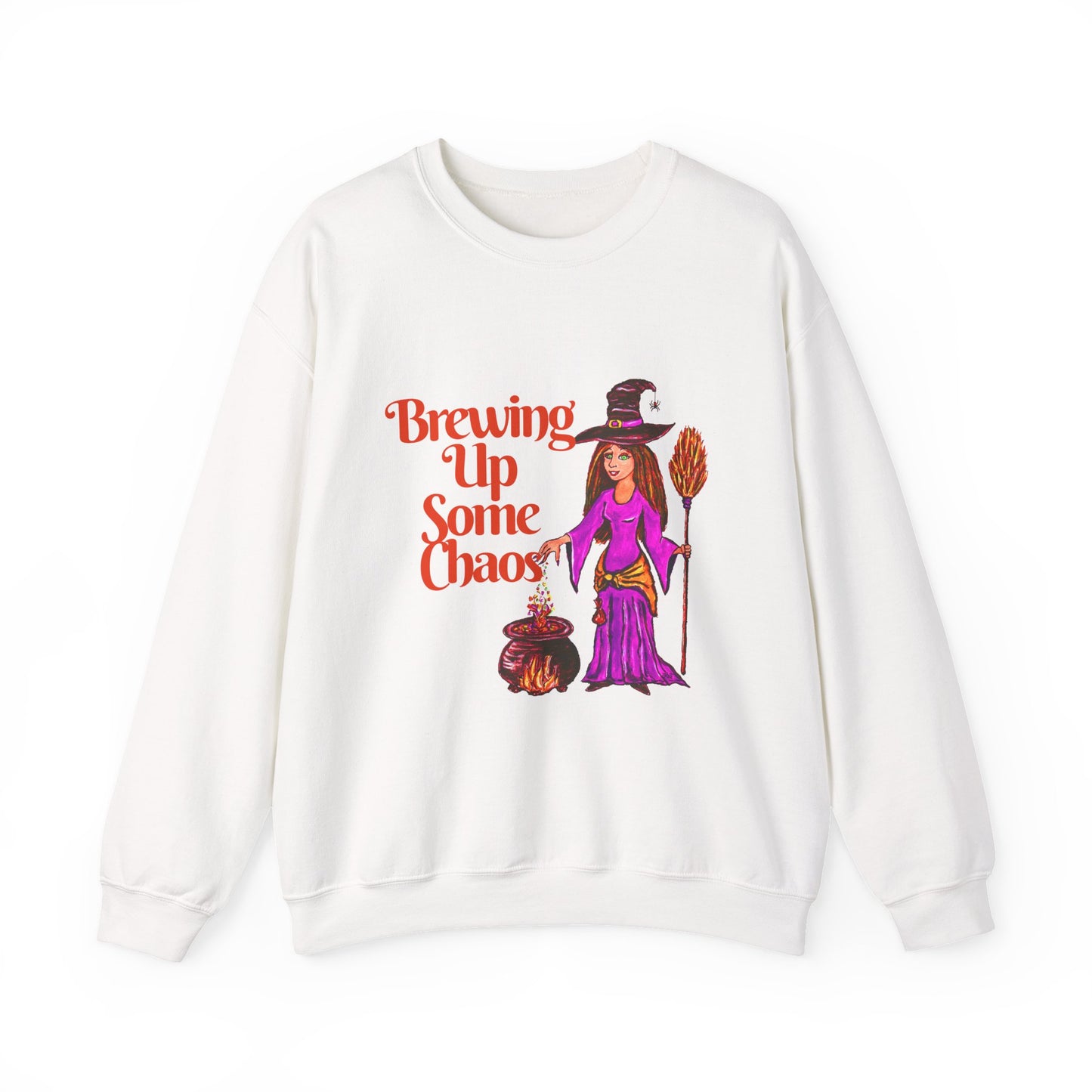 Brewing up some Chaos Unisex Heavy Blend™ Crewneck Sweatshirt