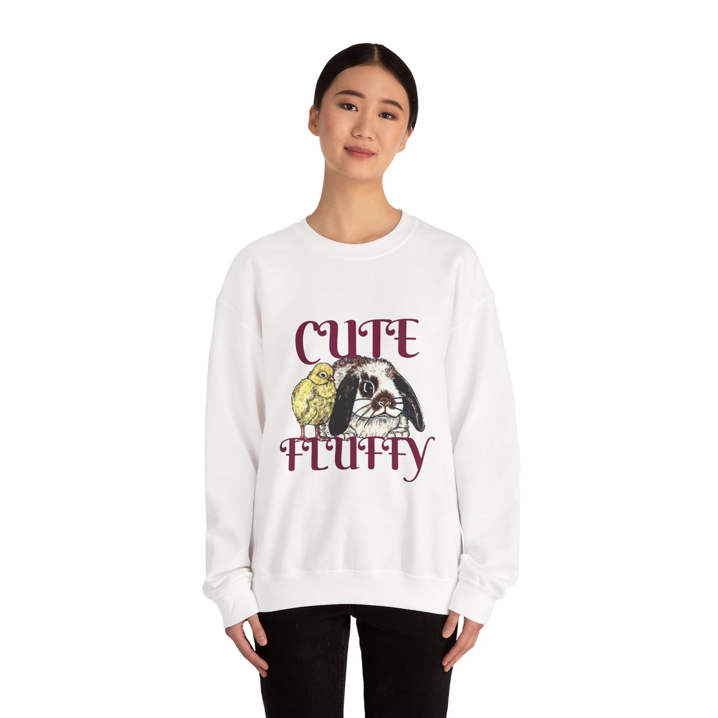 Cute and Fluffy Unisex Heavy Blend™ Crewneck Sweatshirt