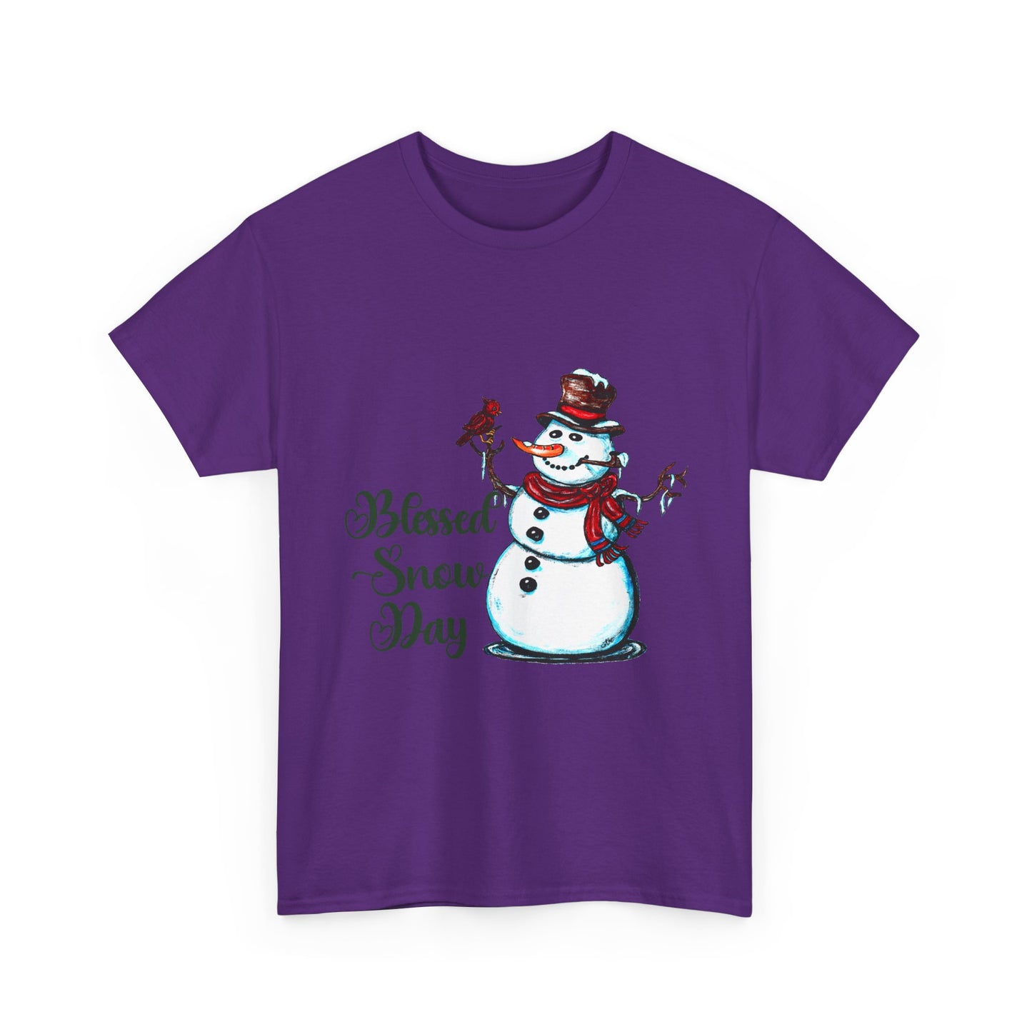 Blessed Snow Day Unisex Heavy Cotton Tee