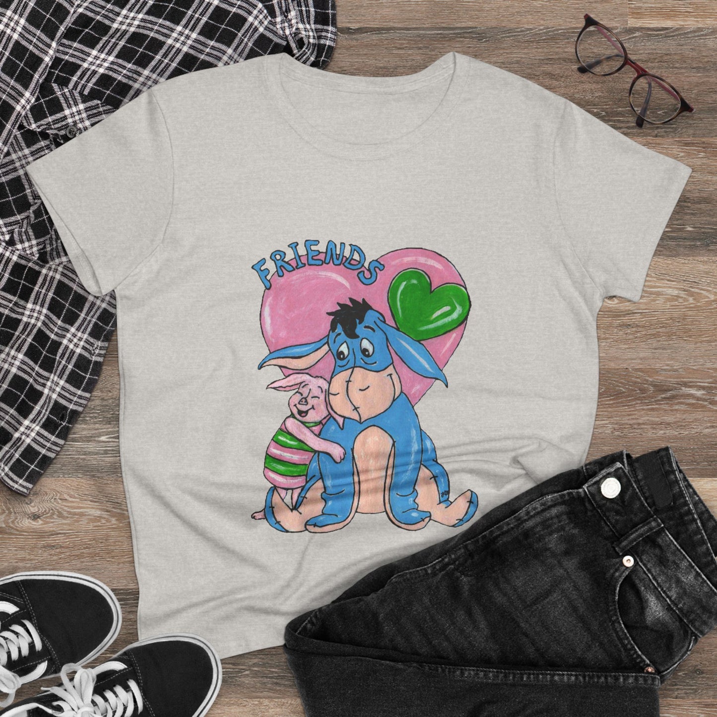 Best Friends Women's Midweight Cotton Tee