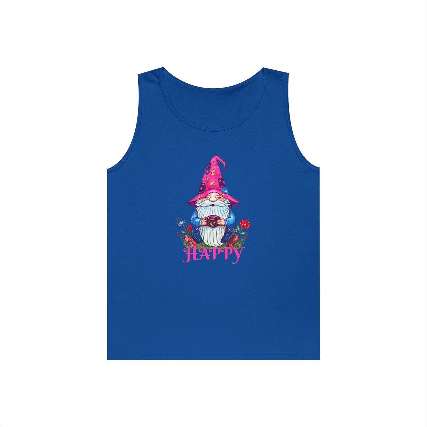Happy Gnome Unisex Heavy Cotton Tank Top