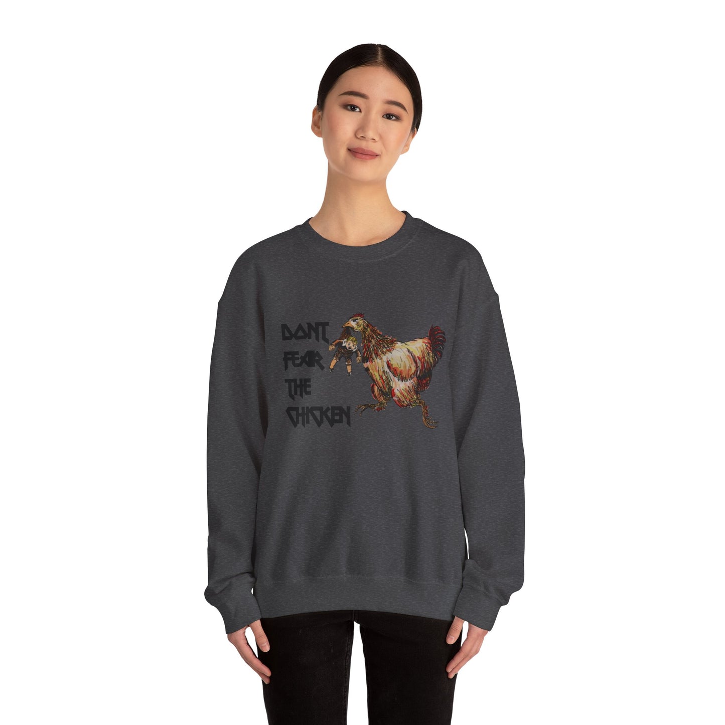 Don't Fear the Chicken Unisex Heavy Blend™ Crewneck Sweatshirt