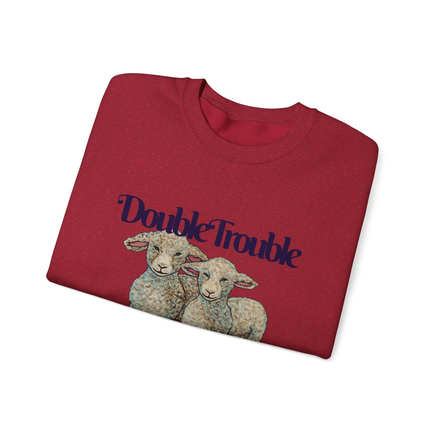 Double Trouble Double Fun Unisex Heavy Blend™ Crewneck Sweatshirt