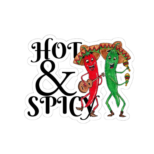 Hot and Spicy Kiss-Cut Stickers