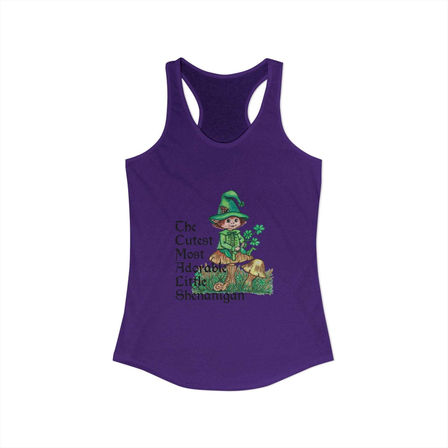 Cutest Leprechaun Women's Ideal Racerback Tank
