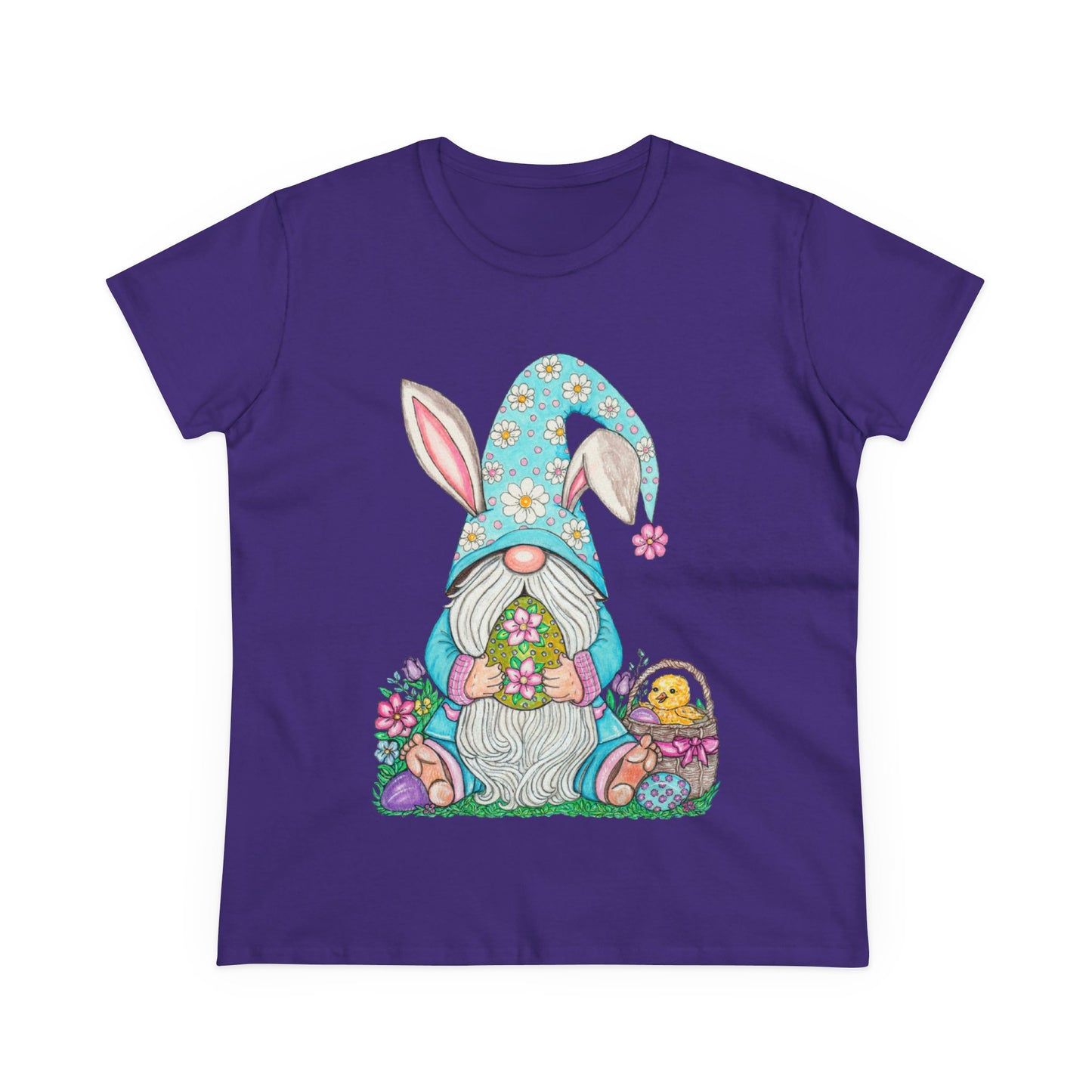 Easter Gnome Women's Midweight Cotton Tee