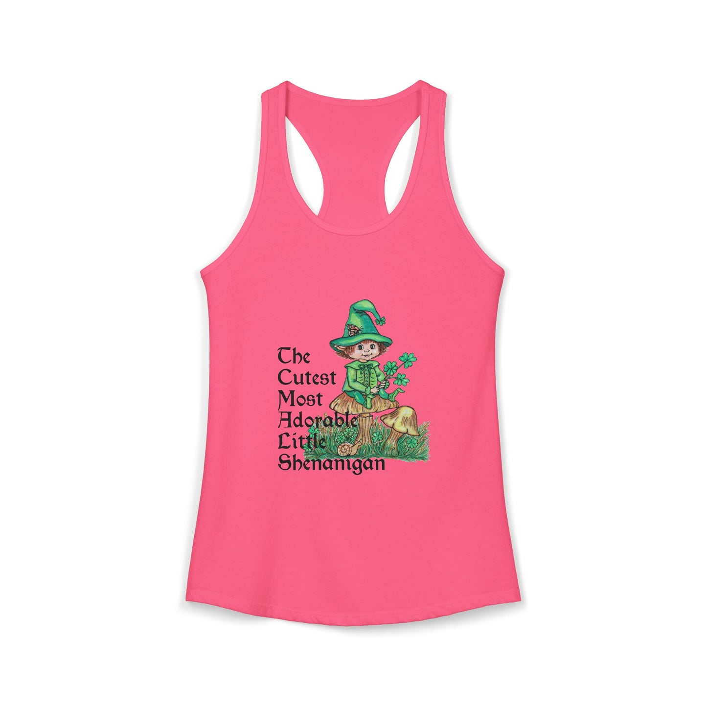 Cutest Leprechaun Women's Ideal Racerback Tank