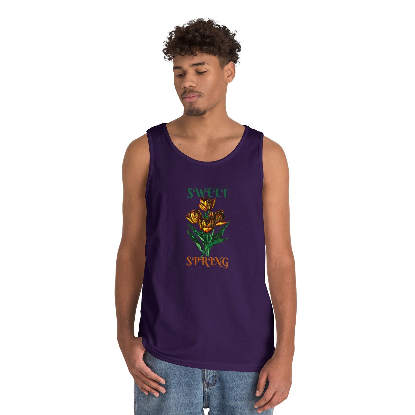 Sweet Spring Unisex Heavy Cotton Tank Top