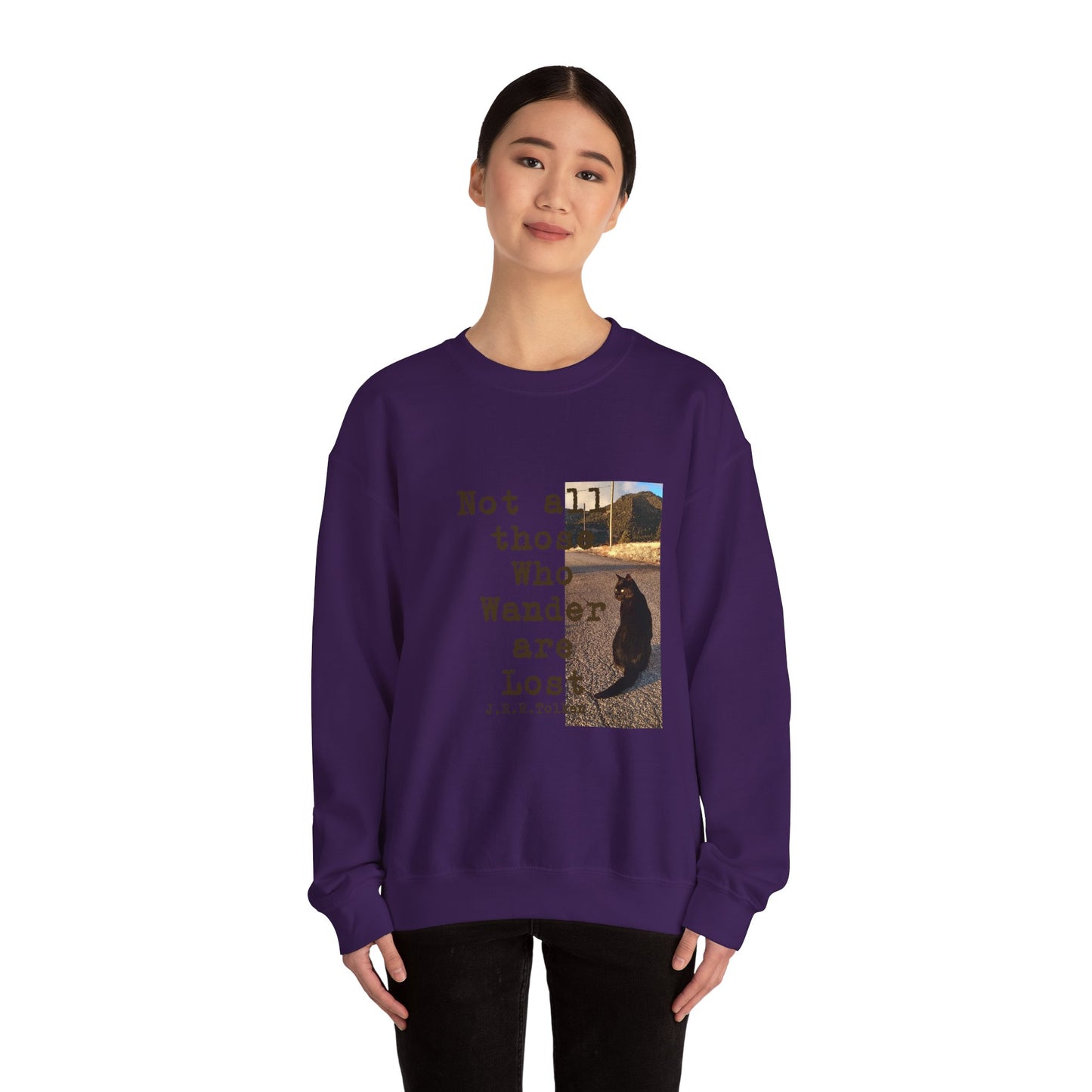 Wandering Kitty Unisex Heavy Blend™ Crewneck Sweatshirt