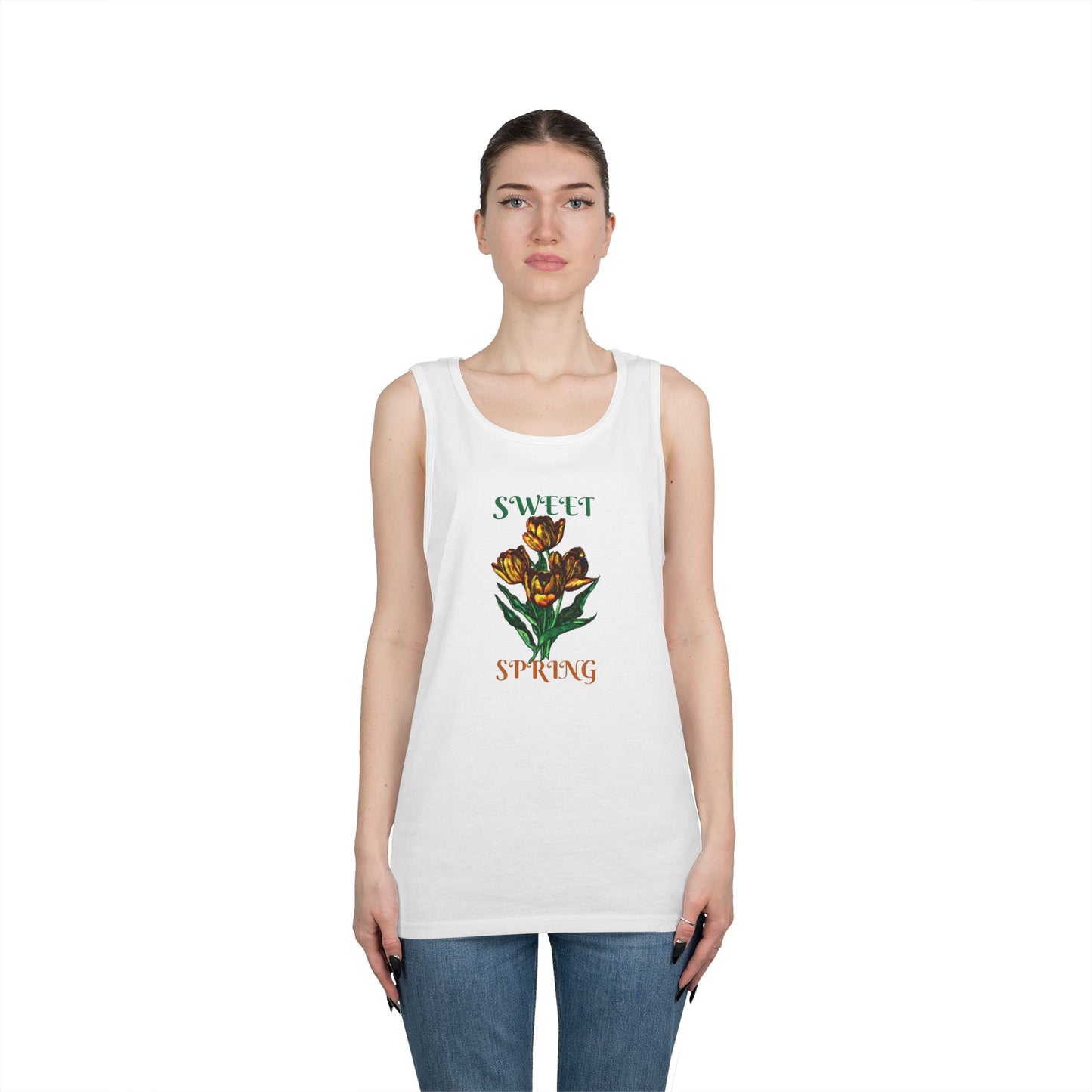Sweet Spring Unisex Heavy Cotton Tank Top