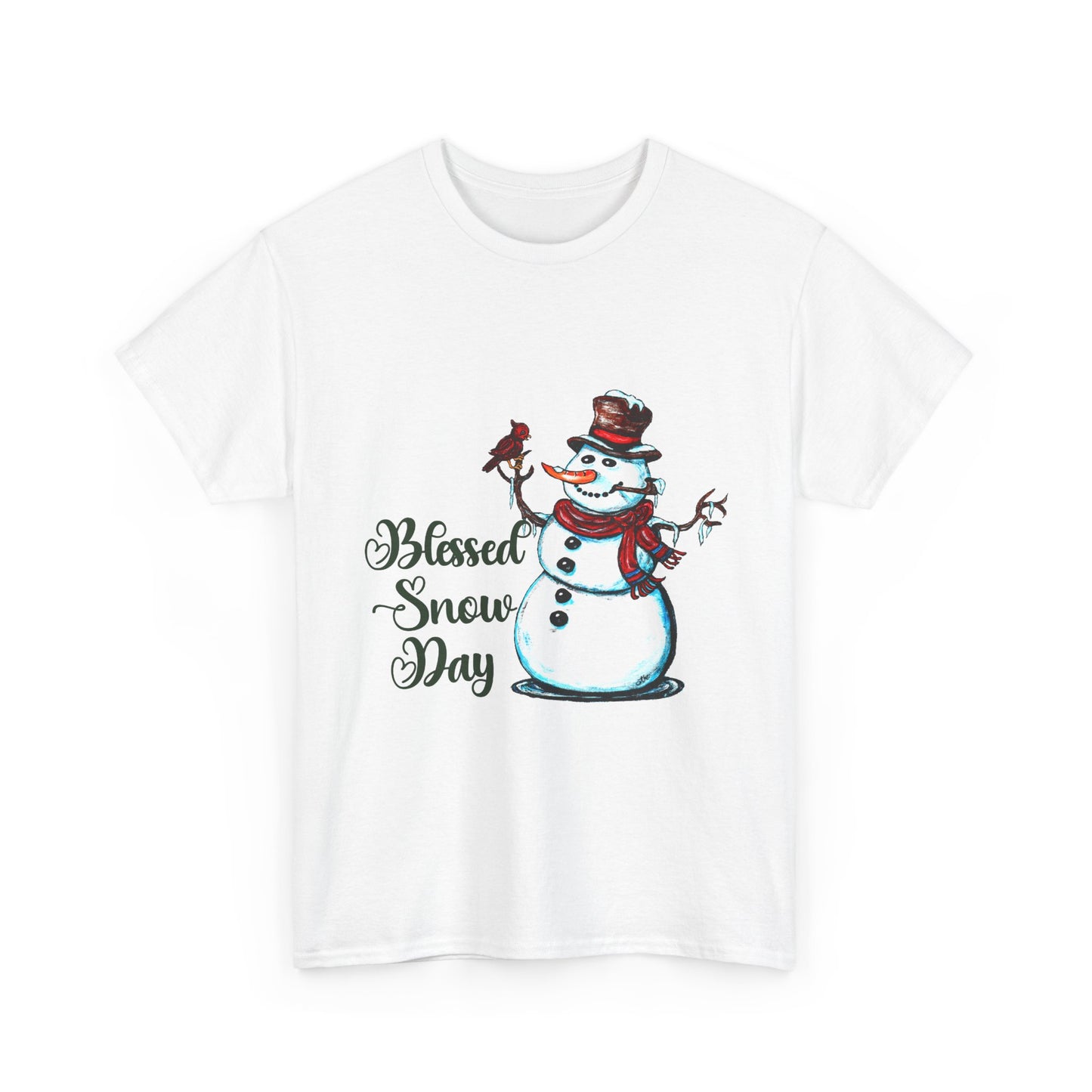 Blessed Snow Day Unisex Heavy Cotton Tee