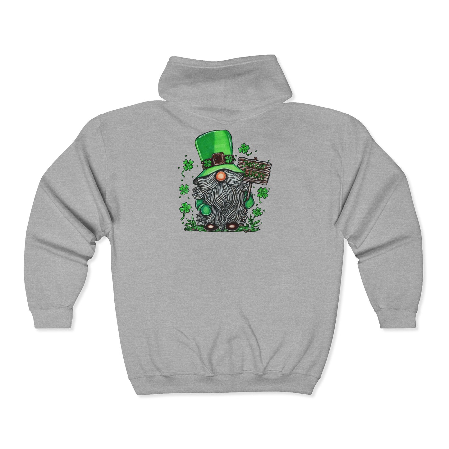 Gnomish Leprechaun Unisex Heavy Blend™ Full Zip Hooded Sweatshirt