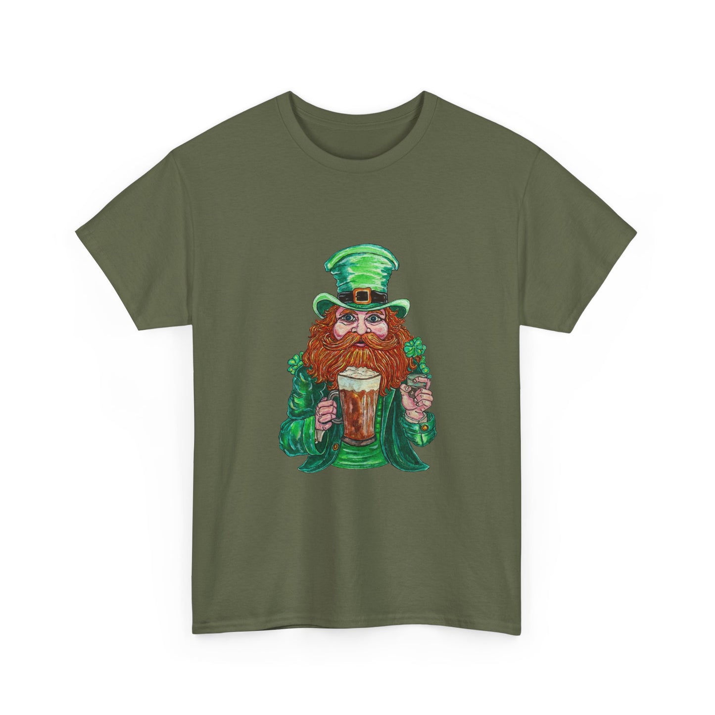 Drunken Leprechaun Unisex Heavy Cotton Tee