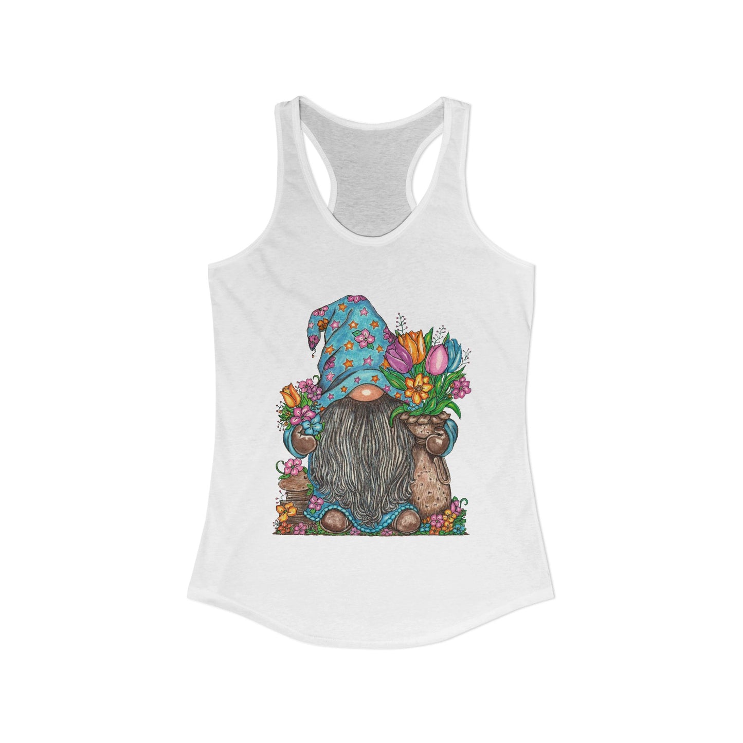 Gardening Gnome Women's Ideal Racerback Tank