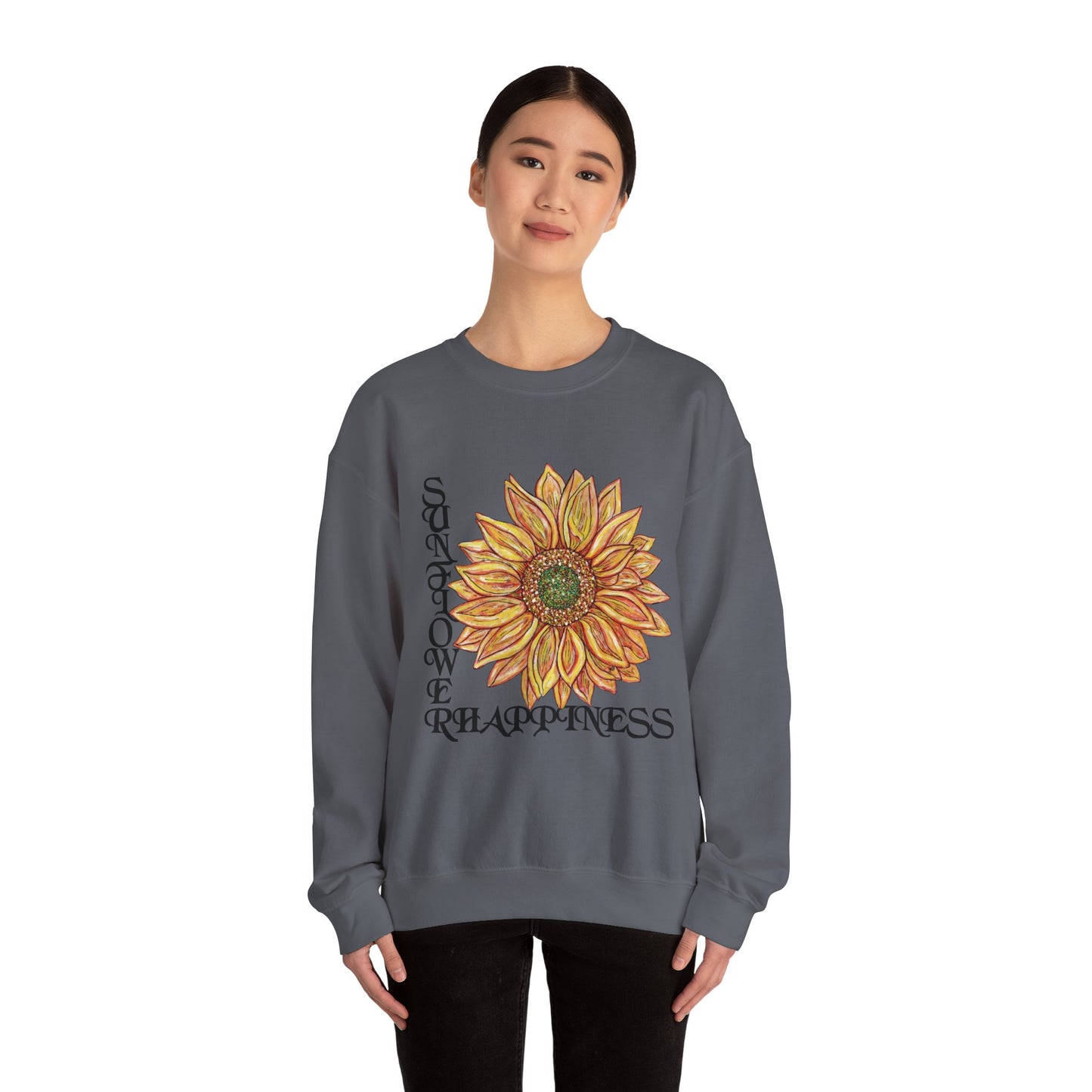 Sunshine and Happiness Unisex Heavy Blend™ Crewneck Sweatshirt