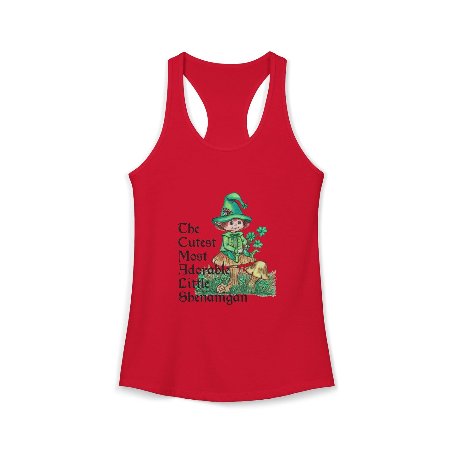 Cutest Leprechaun Women's Ideal Racerback Tank