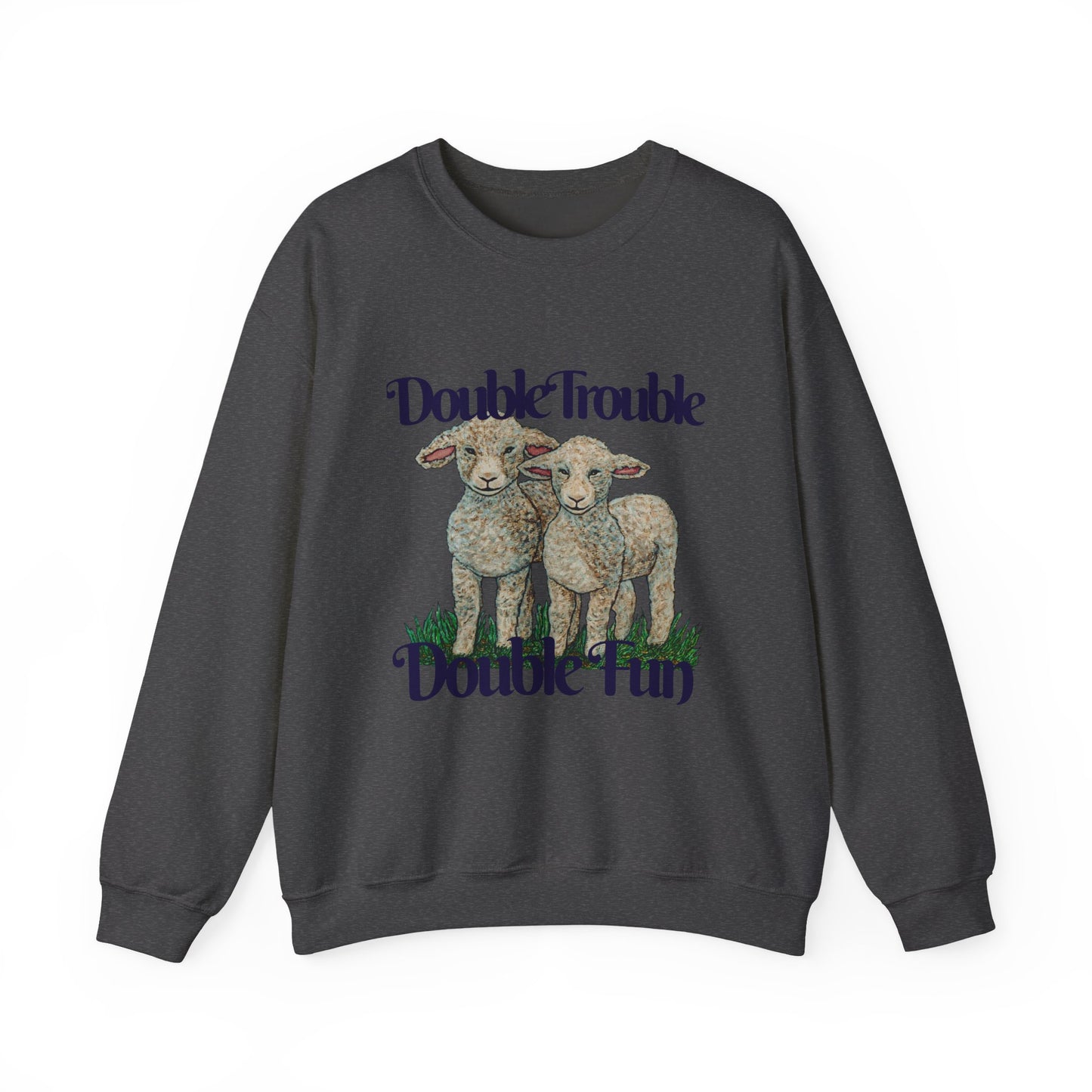 Double Trouble Double Fun Unisex Heavy Blend™ Crewneck Sweatshirt