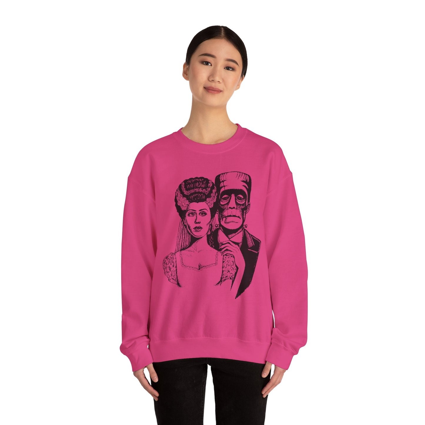 Frankenstein and Bride Unisex Heavy Blend™ Crewneck Sweatshirt