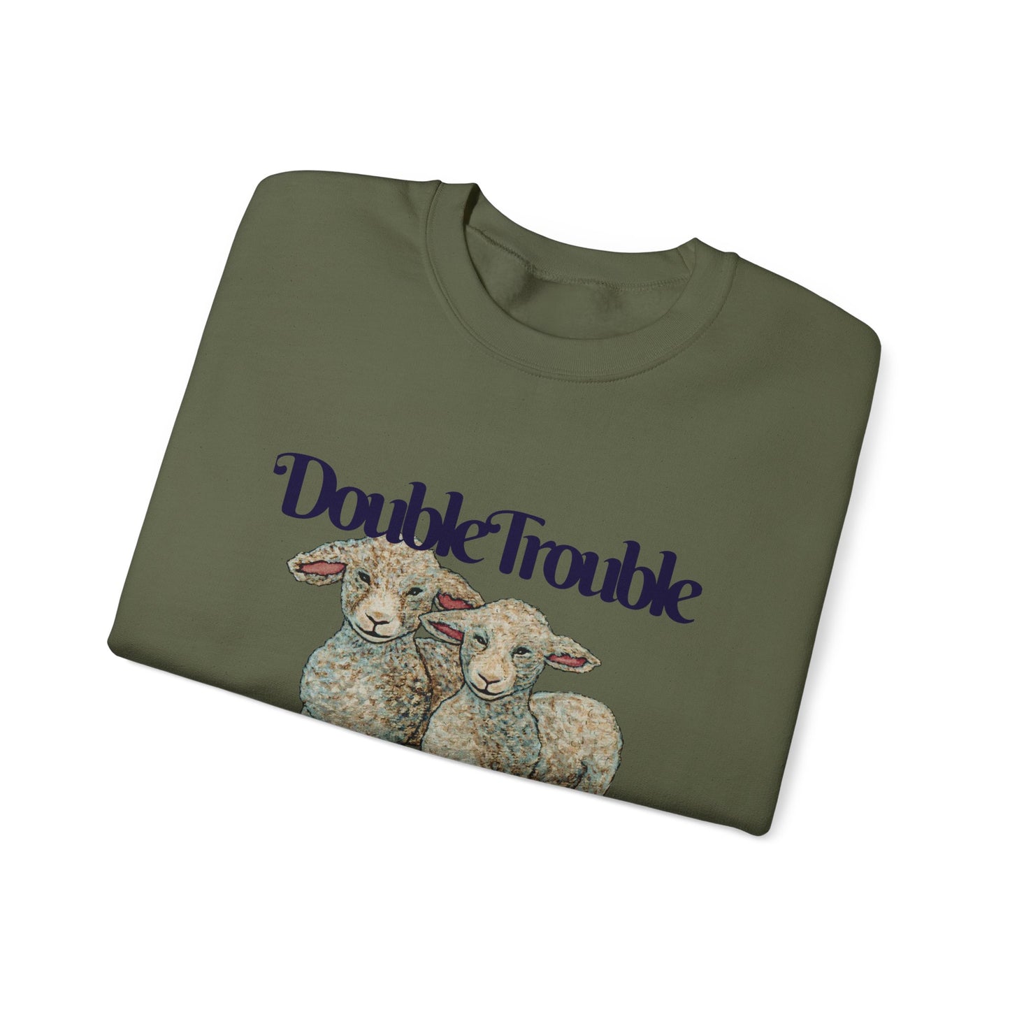 Double Trouble Double Fun Unisex Heavy Blend™ Crewneck Sweatshirt