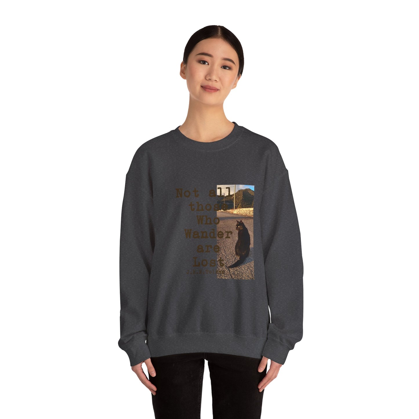 Wandering Kitty Unisex Heavy Blend™ Crewneck Sweatshirt