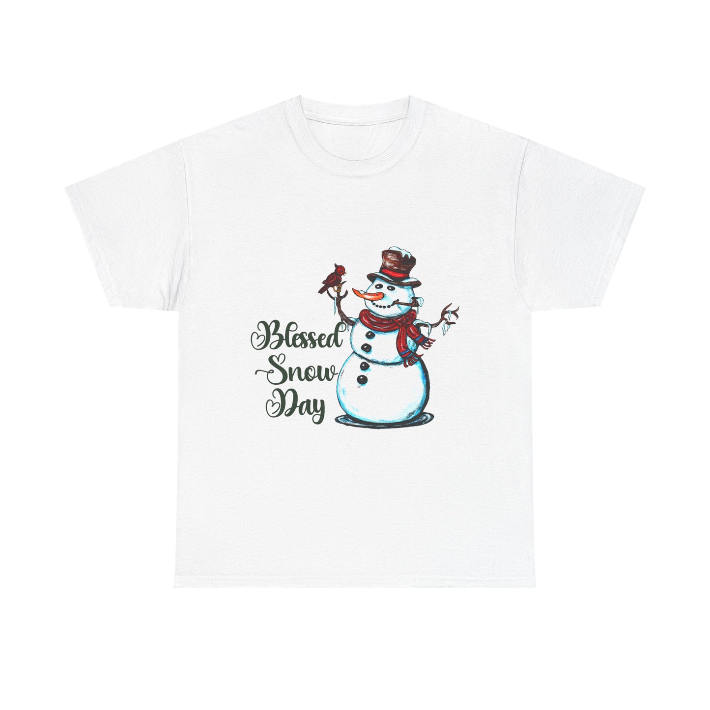 Blessed Snow Day Unisex Heavy Cotton Tee
