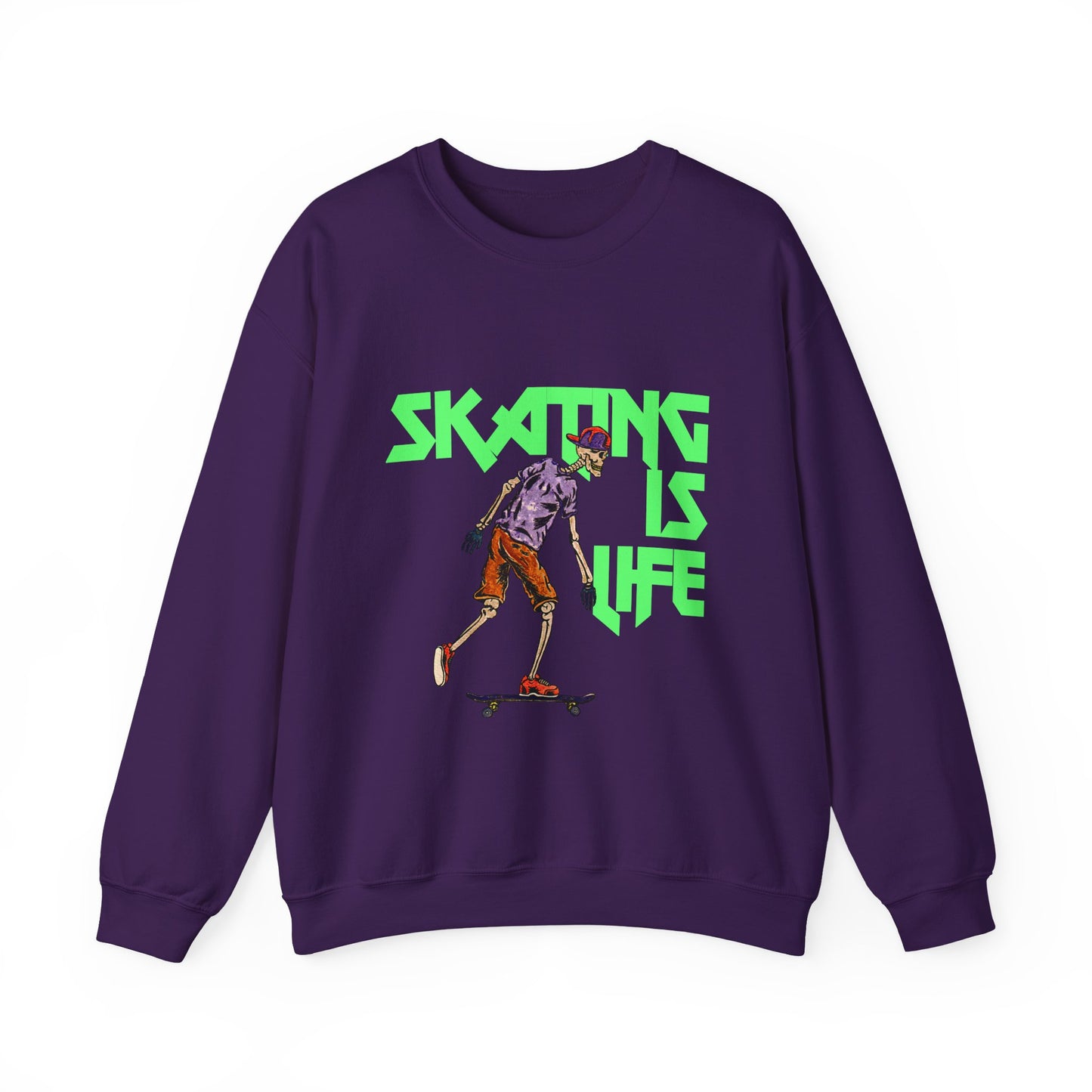 Skating is Life Unisex Heavy Blend™ Crewneck Sweatshirt