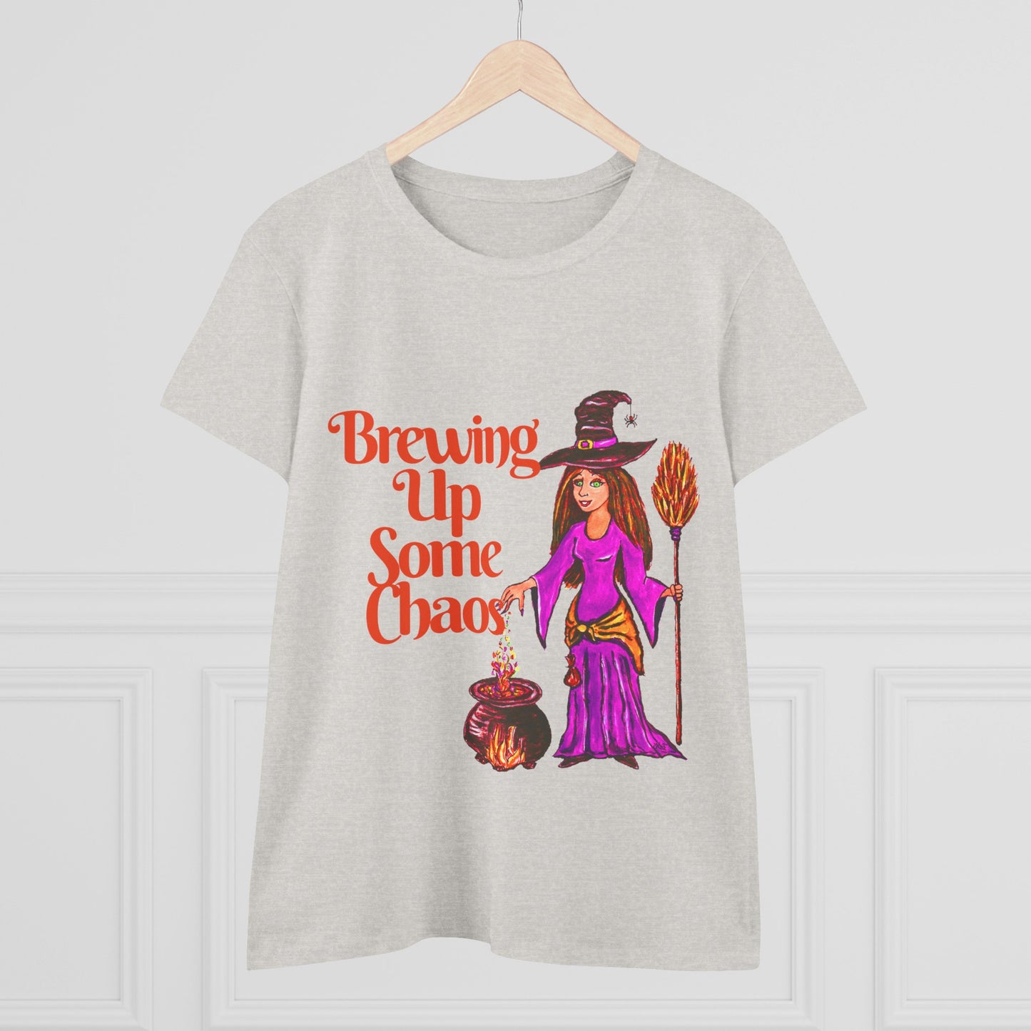 Brewing Up Some Chaos Women's Midweight Cotton Tee
