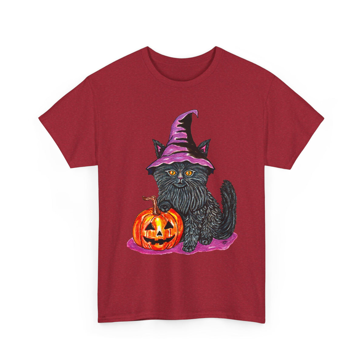 Halloween Kitty Unisex Heavy Cotton Tee