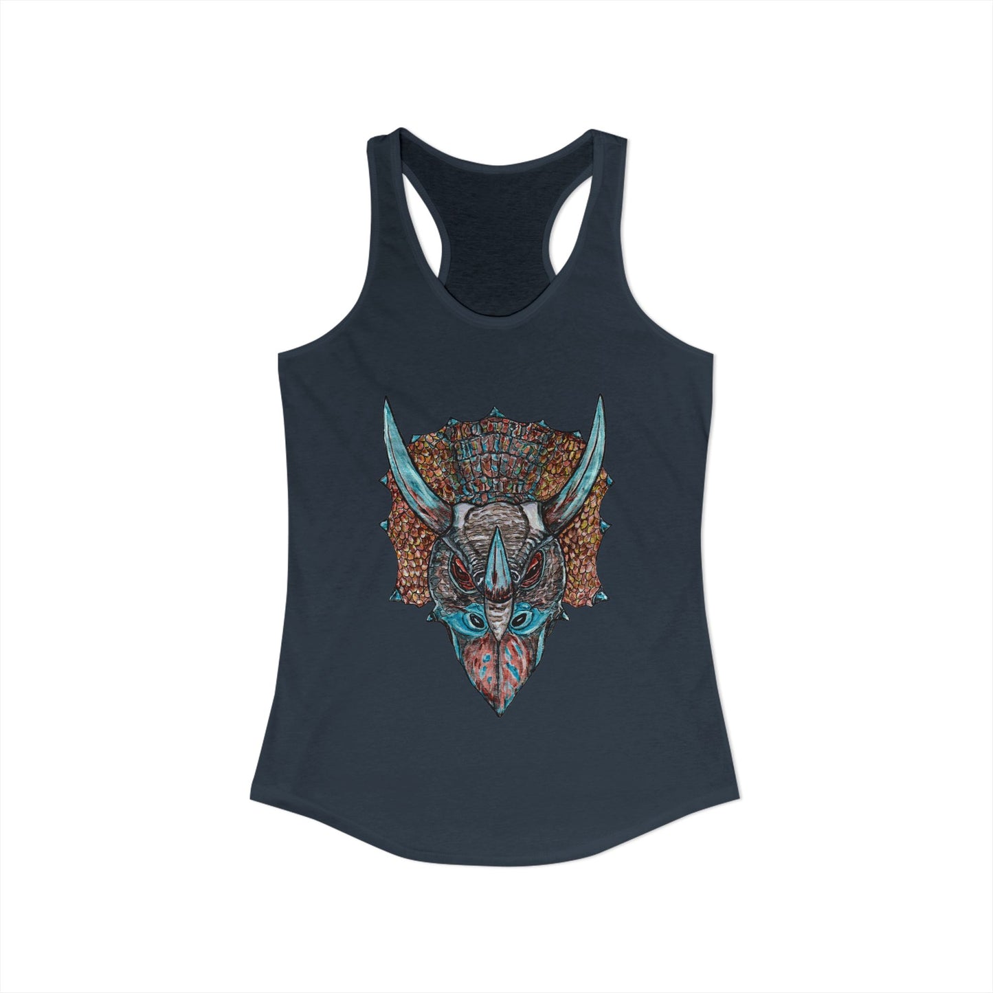 Triceratops Women's Ideal Racerback Tank