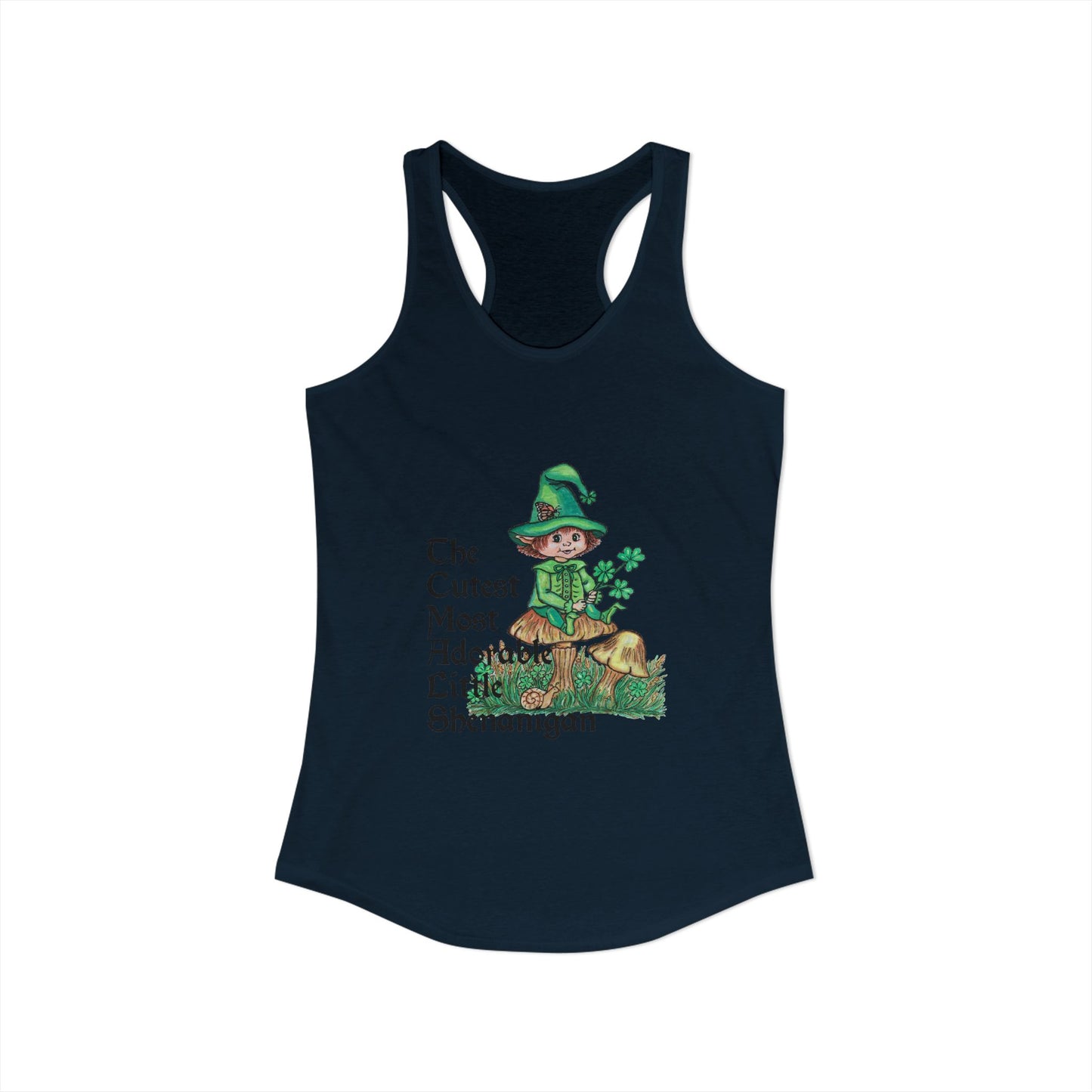 Cutest Leprechaun Women's Ideal Racerback Tank