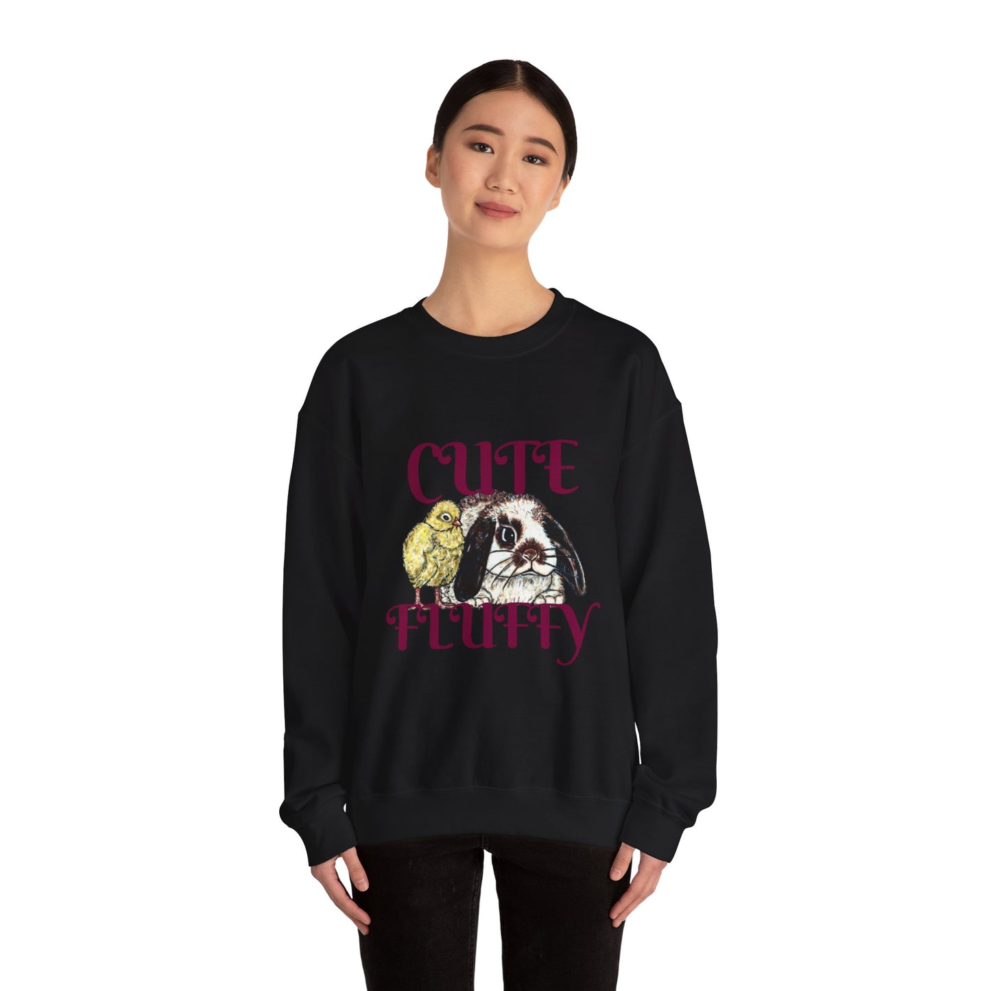 Cute and Fluffy Unisex Heavy Blend™ Crewneck Sweatshirt