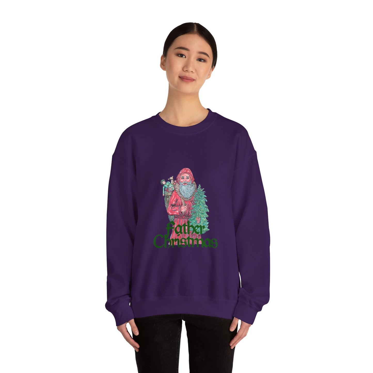 Father Christmas Unisex Heavy Blend™ Crewneck Sweatshirt