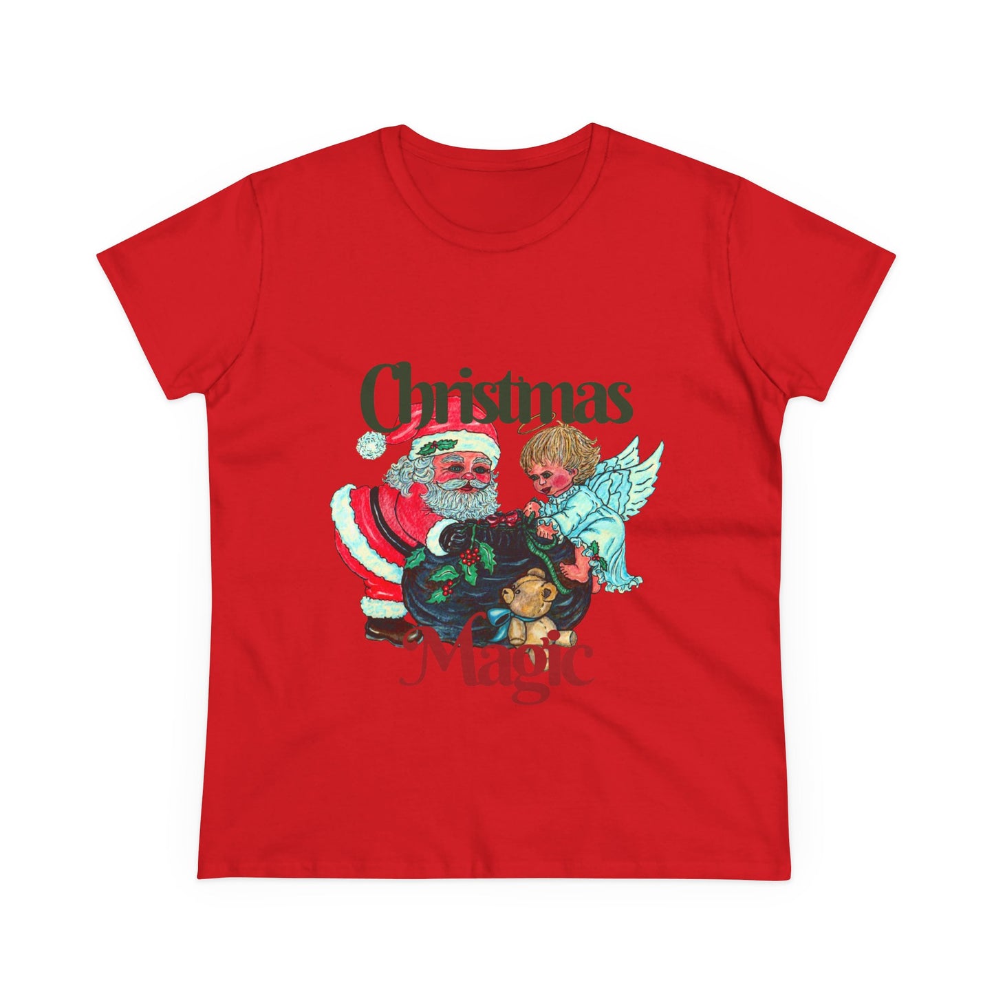 Christmas Magic Women's Midweight Cotton Tee