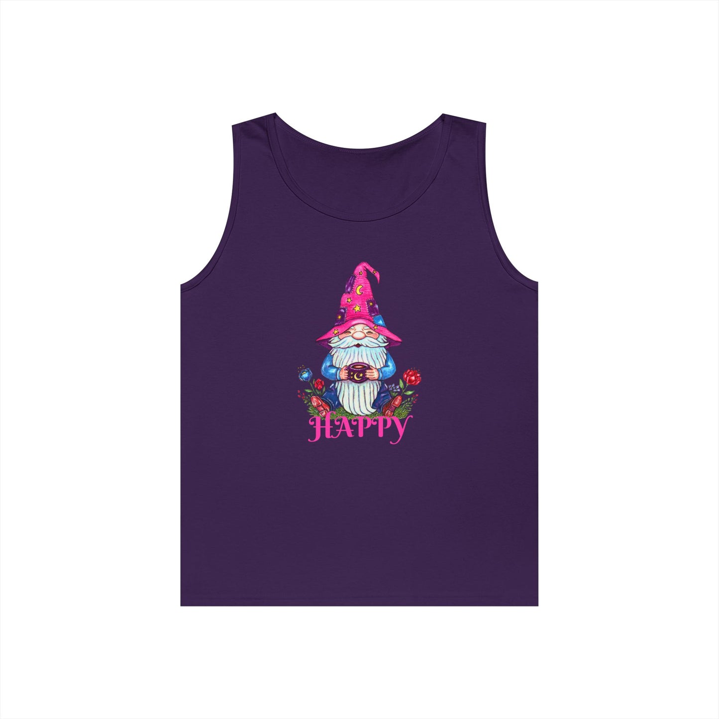 Happy Gnome Unisex Heavy Cotton Tank Top
