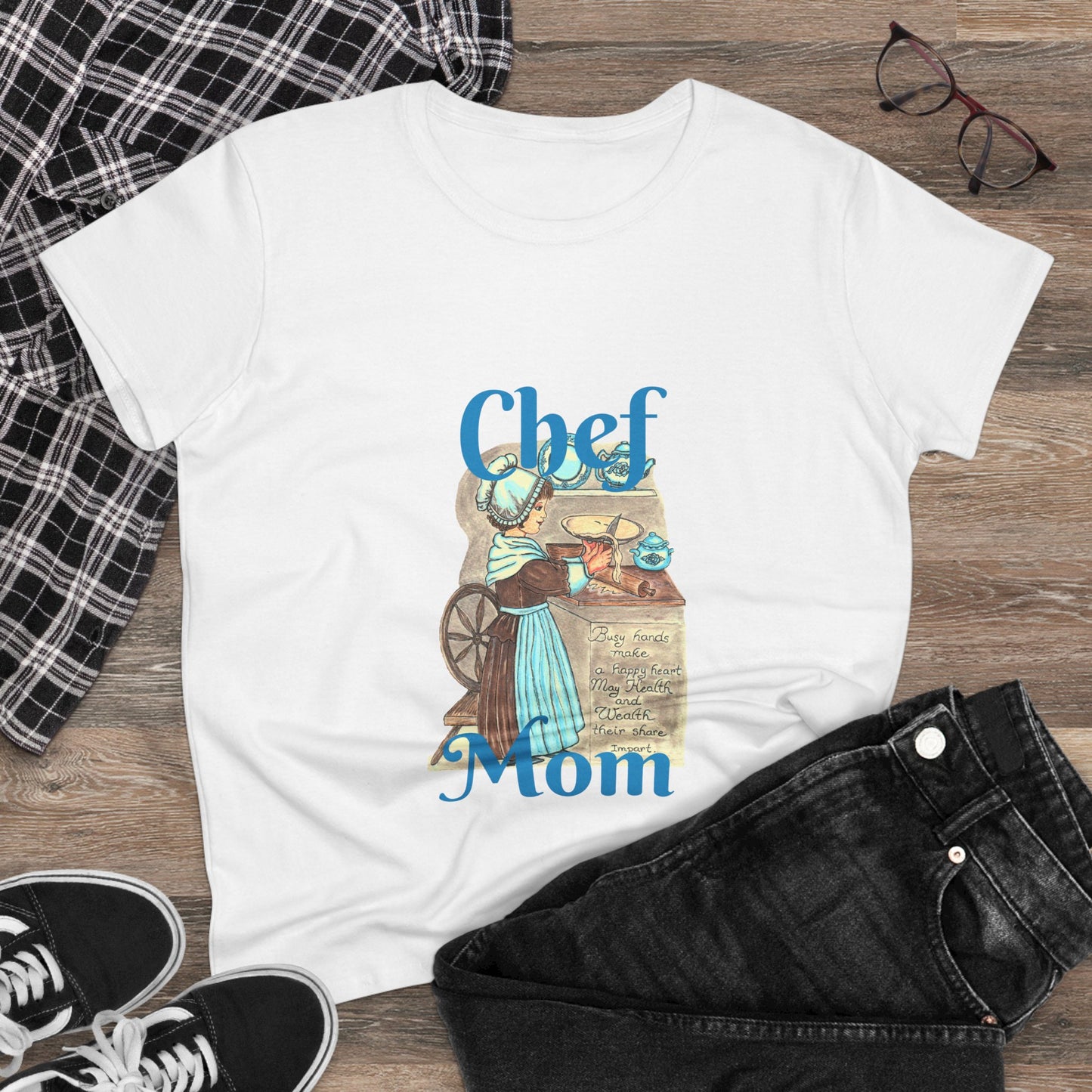 Chef Mom Women's Midweight Cotton Tee