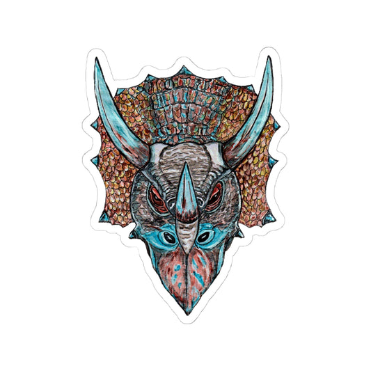 Triceratops Kiss-Cut Stickers